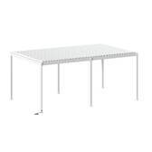 Pergola bioclimatique électrique EVORA Blanc 6 x 3,6 m - Structure et lames doubles en aluminium Blanc