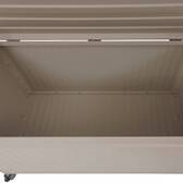 Coffre de rangement EDENIO Argile 670 L - Acier galvanisé, Aluminium traité époxy Argile