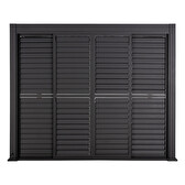 Persienne coulissante pour pergola bioclimatique EVORA Graphite Pour EVORA Côté 3 m - L. 279 x H. 236.5 - Aluminium Graphite
