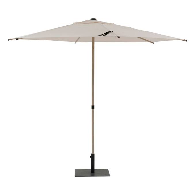 Parasol droit rond inclinable SOYA Argile / Blé 2,7 m - Acier, Polyester3803