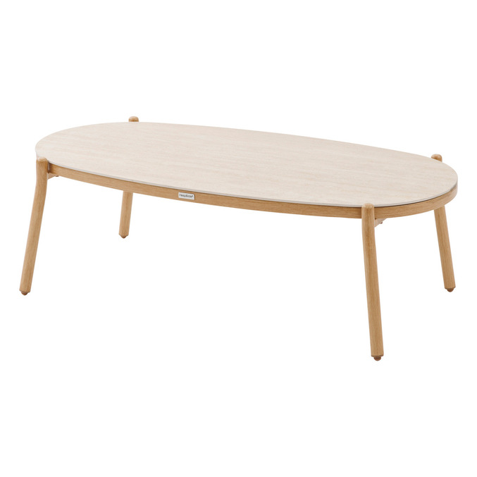 Salon de jardin MELOANE Taupe 7 places - Acier traité époxy, Résine tressée3226