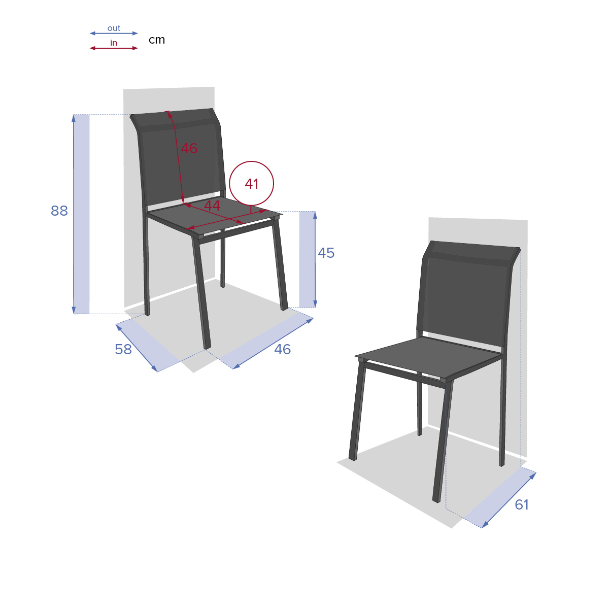 Ensemble table de jardin ÉVASION + 6 chaises empilables ESSENTIA Lin & Argile 6 places - Aluminium traité époxy Lin / Argile