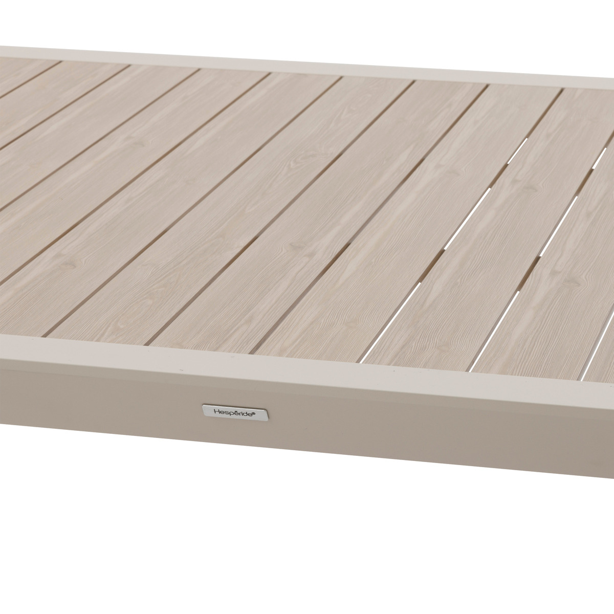 Ensemble table de jardin ÉVASION + 12 fauteuils AXANT Lin & Argile 12 places - Aluminium traité époxy Lin / Argile