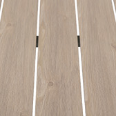 Ensemble table de jardin ÉVASION + 2 chaises empilables ESSENTIA Lin & Laurier 2 places - Aluminium traité époxy Lin / Laurier