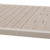 Ensemble table de jardin ÉVASION + 12 fauteuils AXANT Lin & Argile 12 places - Aluminium traité époxy Lin / Argile