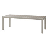 Ensemble table de jardin ÉVASION + 8 fauteuils ESSENTIA Lin & Argile 8 places - Aluminium traité époxy Lin / Argile