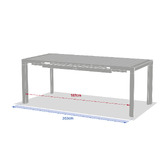 Ensemble table de jardin extensible ÉVASION + 8 fauteuils empilables ESSENTIA Lin & Argile 8 places - Aluminium traité époxy Lin / Argile