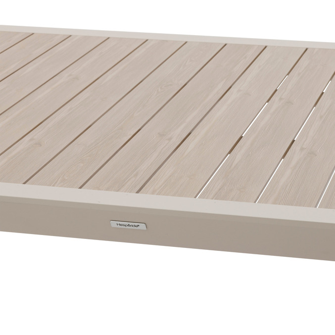 Ensemble table de jardin ÉVASION + 12 fauteuils AXANT Lin & Argile 12 places - Aluminium traité époxy Lin / Argile