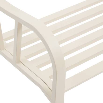 Banc de jardin ALVERNIA Argile 3 places - Acier traité époxy, Traitement anti-rouille renforcé