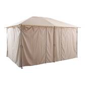 Tonnelle rectangulaire autoportante SANTORINI Argile 4 x 3 m - Acier Argile