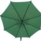 Parasol droit rond LOOMPA Vert olive / Graphite 3 m - Acier, Aluminium, Polyester Olive / Graphite