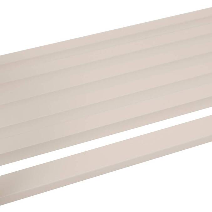 Banc de jardin ALVERNIA Argile 3 places - Acier traité époxy, Traitement anti-rouille renforcé Argile