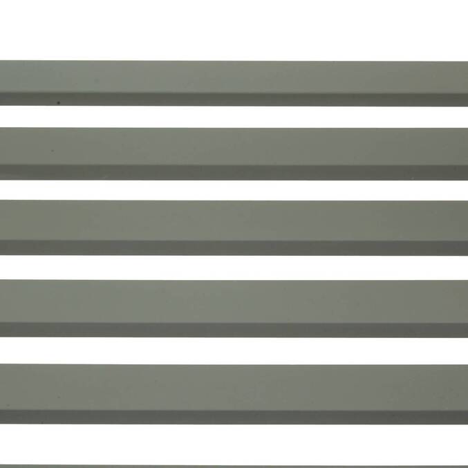 Banc de jardin ALVERNIA Vert Laurier 3 places - Acier traité époxy, Traitement anti-rouille renforcé Laurier