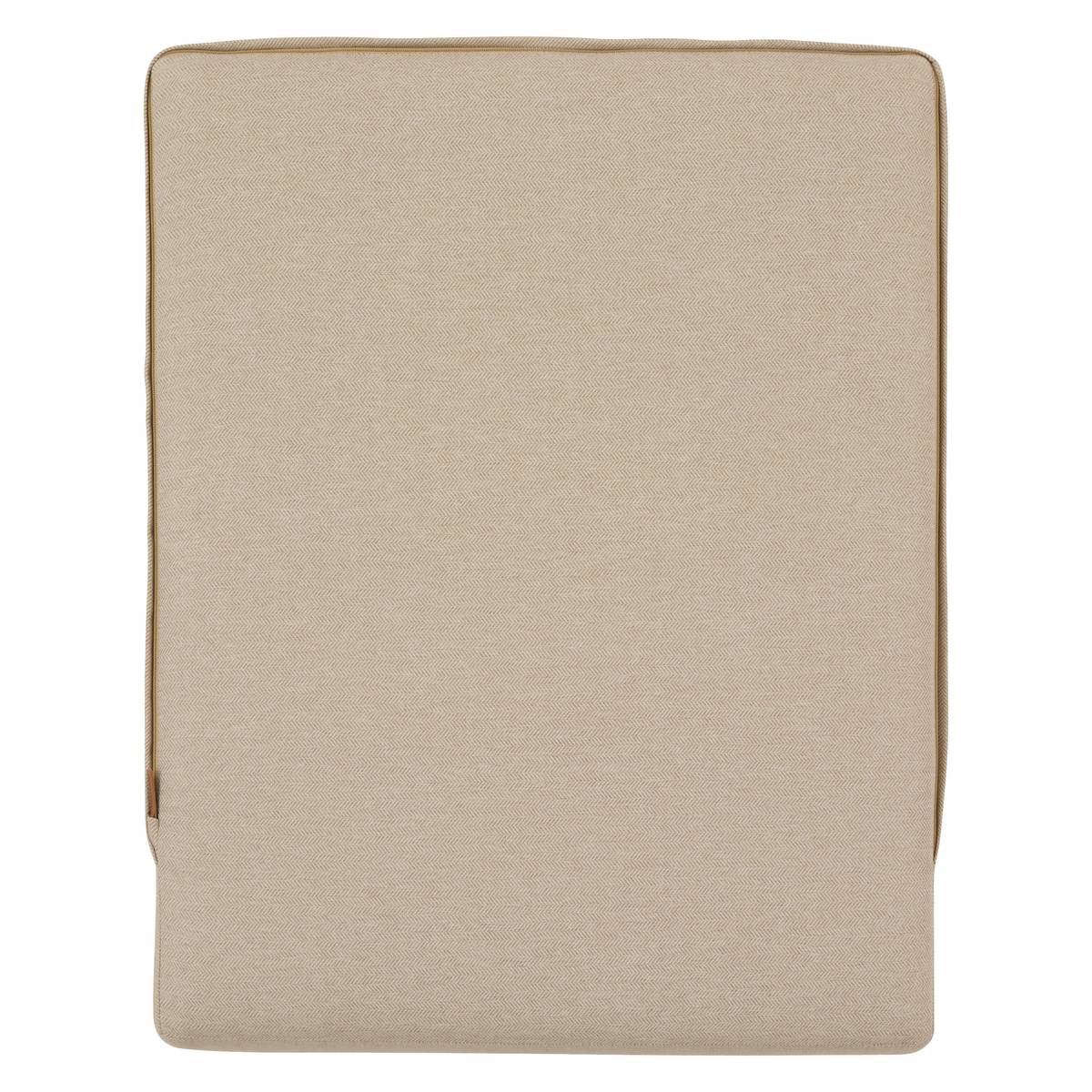 Chauffeuse de jardin ALLURE Beige / Acajou Aluminium traité époxy, Polyester Beige / Acajou