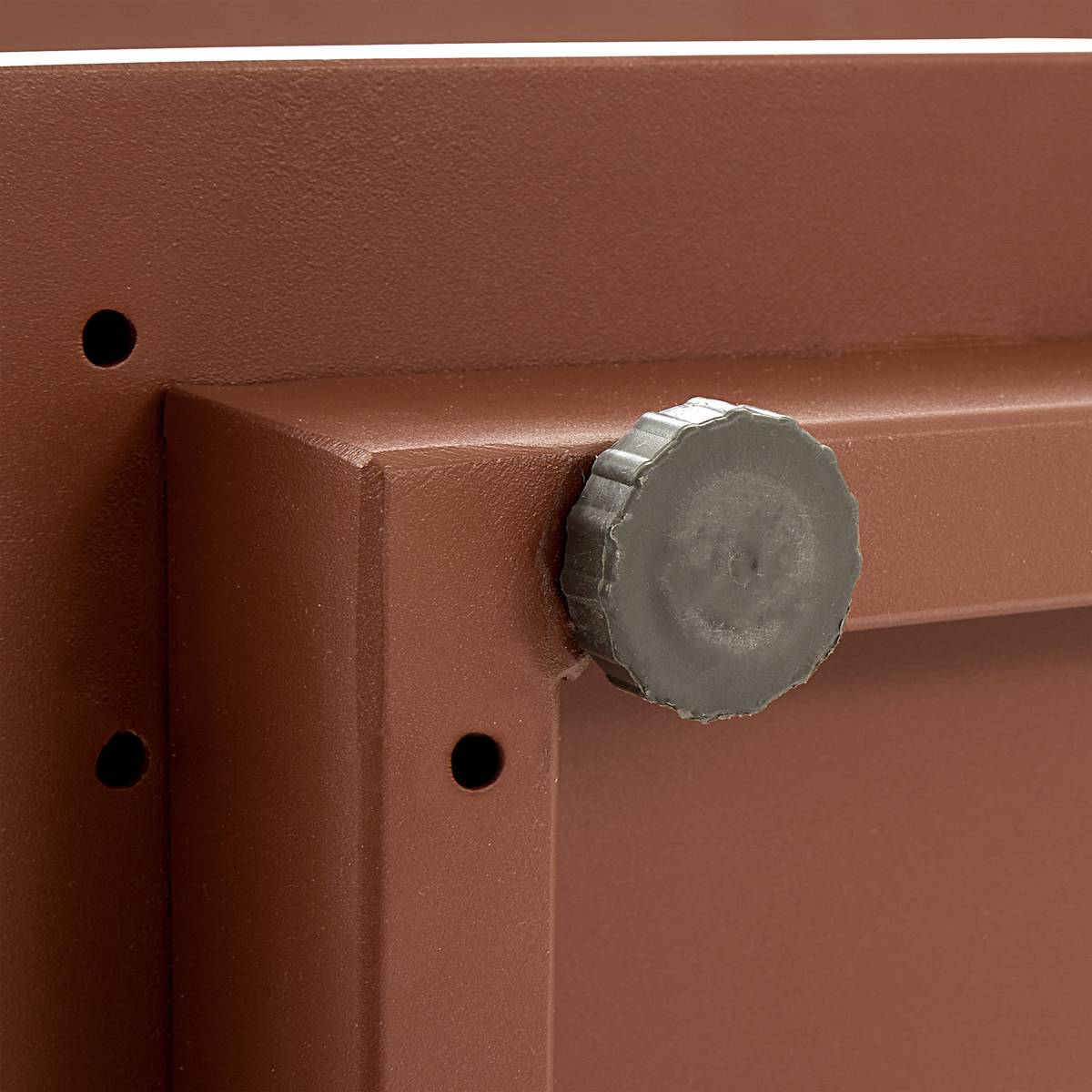Salon de jardin rotatif ALLURE Beige / Acajou 5 places - Aluminium traité époxy, Polyester Beige Zébrano / Acajou
