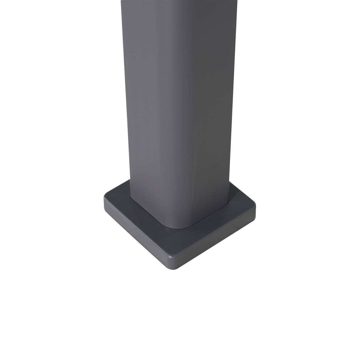 Pergola électrique bioclimatique autoportante EVORA Graphite 4 x 3 m - Structure et lames doubles en aluminium Graphite
