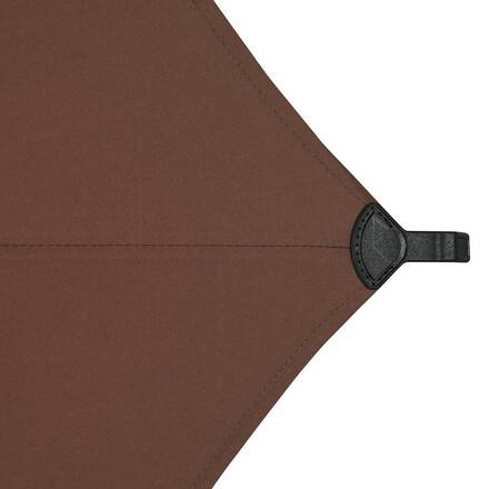 Parasol droit rectangulaire inclinable LOOMPA Acajou 3 x 2 m - Acier, Aluminium, Polyester