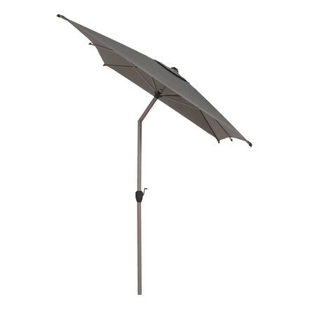 Parasol droit rectangulaire inclinable LOOMPA Café 3 x 2 m - Acier, Aluminium, Polyester