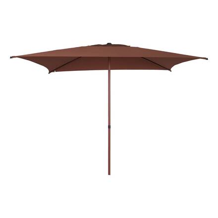 Parasol droit carré inclinable SOYA Acajou 2,5 x 2,5 m - Acier, Polyester