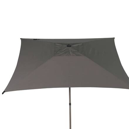 Parasol droit carré inclinable SOYA Café 2,5 x 2,5 m - Acier, Polyester