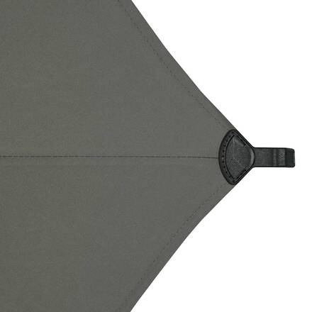 Parasol droit carré inclinable SOYA Café 2,5 x 2,5 m - Acier, Polyester