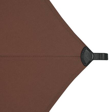 Parasol déporté carré MANOA Acajou 2,5 x 2,5 m - Acier, Polyester