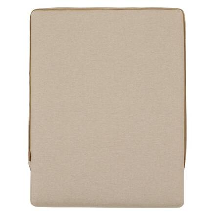 Canapé de jardin ALLURE Beige Zébrano / Acajou 2 places - Aluminium traité époxy, Polyester