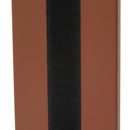 Canapé de jardin ALLURE Beige Zébrano / Acajou 2 places - Aluminium traité époxy, Polyester