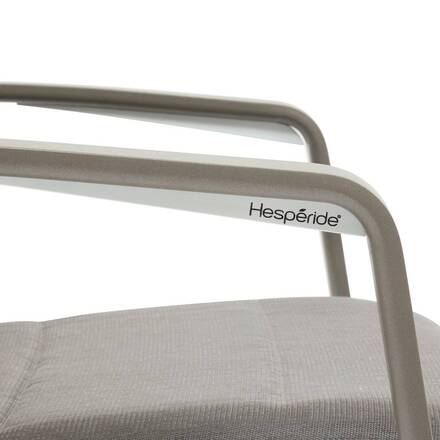 Fauteuil de jardin DIESE Badiane / Café Aluminium traité époxy, Texaline