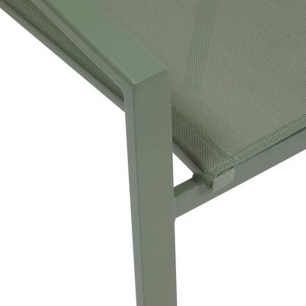 Fauteuil de jardin ESSENTIA Laurier Aluminium traité époxy, Acacia certifié FSC®, Texaline
