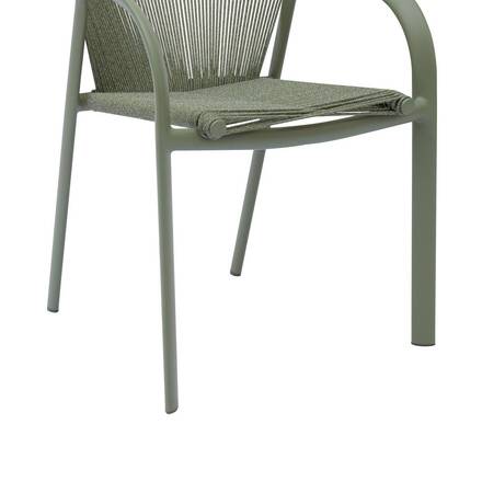 Fauteuil de jardin RIU Sauge / Vert laurier Aluminium traité époxy, Polyester