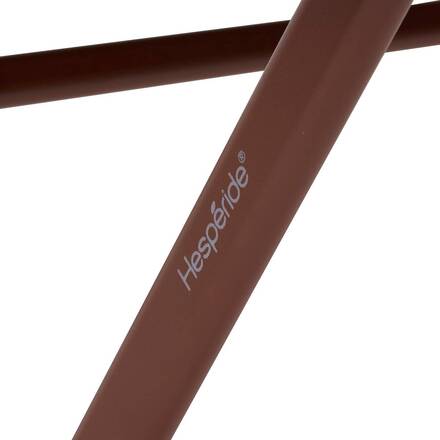 Table de balcon pliante GREENSBORO Acajou 4 places - Acier, Traitement anti-rouille renforcé