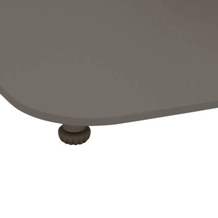 Table de jardin carré ALEGORIA Café 2 places - Acier, Traitement anti-rouille renforcé
