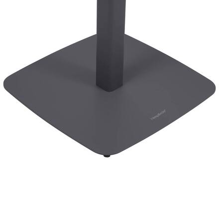 Table haute de jardin carré ALEGORIA Graphite 2 places - Acier traité époxy, Traitement anti-rouille renforcé