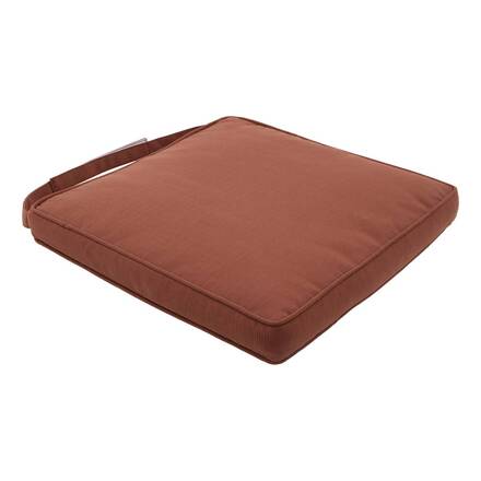 Galette de chaise KORAÏ Acajou 40 x 40 cm - Polyester