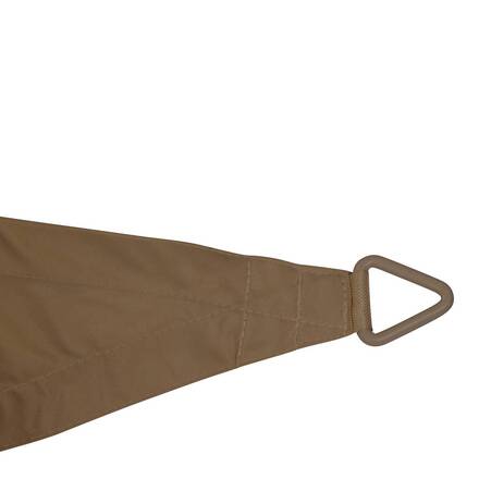 Voile d'ombrage triangulaire ELYORA Café 3 x 3 m - Polyester
