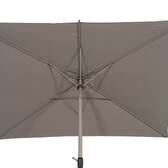Parasol droit rectangulaire inclinable LOOMPA Café 3 x 2 m - Acier, Aluminium, Polyester Café
