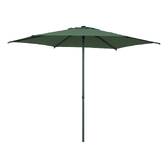 Parasol droit rond inclinable SOYA Vert olive / Graphite 2,7 m - Acier, Polyester Olive / Graphite
