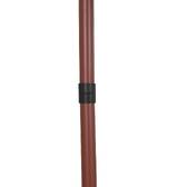 Parasol droit rond inclinable SOYA Acajou 2,7 m - Acier, Polyester Acajou