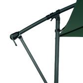 Parasol déporté rond MANOA Vert olive / Graphite 3 m - Acier, Polyester Olive / Graphite