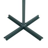 Parasol déporté rond MANOA Vert olive / Graphite 3 m - Acier, Polyester Olive / Graphite