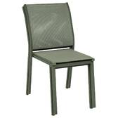 Chaise de jardin ESSENTIA Vert laurier Aluminium traité époxy, Texaline Laurier