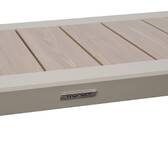 Table de jardin ÉVASION Beige Lin 2 places - Aluminium traité époxy Lin / Argile