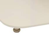 Table de jardin carré ALEGORIA Argile 2 places - Acier, Traitement anti-rouille renforcé Argile