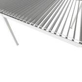 Pergola électrique bioclimatique autoportante EVORA Argile 4 x 3 m - Structure et lames doubles en aluminium Argile