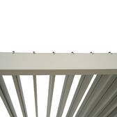 Pergola électrique bioclimatique autoportante EVORA Argile 4 x 3 m - Structure et lames doubles en aluminium Argile