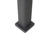 Pergola bioclimatique rétractable EVORA Gris 4 x 3 m - Structure et lames doubles en aluminium Graphite