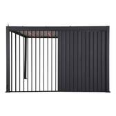 Persienne verticale EVORA Graphite Pour EVORA Côté 4 m - 3,7 x 2,3 m - Aluminium traité époxy Graphite