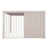 Persienne verticale EVORA Argile Pour EVORA Côté 4 m - 3,7 x 2,3 m - Aluminium traité époxy Argile