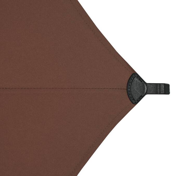 Parasol déporté carré MANOA Acajou 2,5 x 2,5 m - Acier, Polyester3878